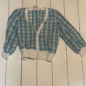 Vintage 80s plaid cardigan cardigan #vintage #plaid